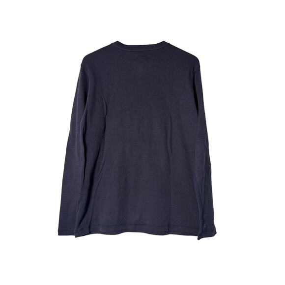 Houston Texans Football Shirt Mens Blue Med LS Crew Neck Thermal NFL Waffle Knit - Picture 2 of 5